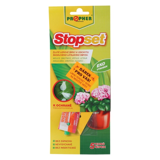 Stopset šipky - 5x14 žluté (5 ks)