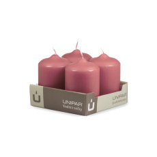 Svíčka adventní - MAT N33 Cylinder 60x90 mm - 4 ks růžová Svíčka adventní - MAT N33 Cylinder 60x90 mm - 4 ks růžová