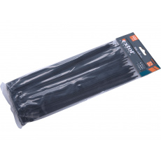 pásky stahovací na kabely černé, 250x4,8mm, 100ks, nylon PA66