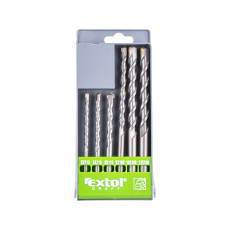 POŠK. PLAST vrtáky příklepové do betonu, sada 6ks, O 5-6-8x110mm, 8-10-12x160mm, SK