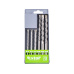 POŠK. PLAST vrtáky příklepové do betonu, sada 6ks, O 5-6-8x110mm, 8-10-12x160mm, SK
