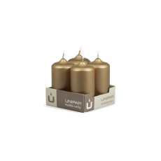 Svíčka adventní - METAL M48 Cylinder 40x80 mm - 4 ks hnědá Svíčka adventní - METAL M48 Cylinder 40x80 mm - 4 ks hnědá
