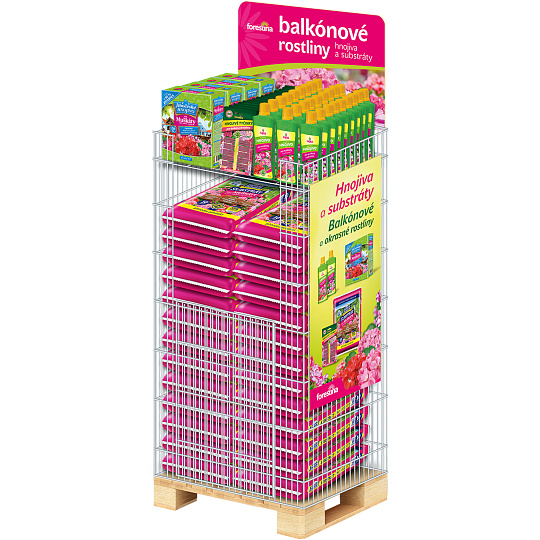 Koncept - Forestina Balkónové rostliny 1/4 paleta koš