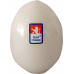 Svíčka vejce střední 60x90 mm - krémové