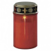 LED hřbitovní svíčka červená, 2x C, venkovní i vnitřní, teplá bílá, časovač