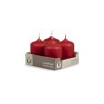 Svíčka adventní -  MAT N36 Cylinder 50x70 mm - 4 ks červená