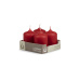 Svíčka adventní -  MAT N36 Cylinder 50x70 mm - 4 ks červená