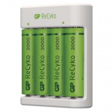 Nabíječka baterií GP Eco E411 + 4× AA ReCyko 2000 Nabíječka baterií GP Eco E411 + 4× AA ReCyko 2000