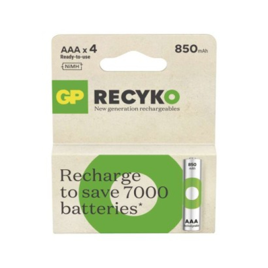 Nabíjecí baterie GP ReCyko 850 AAA (HR03) - 4ks