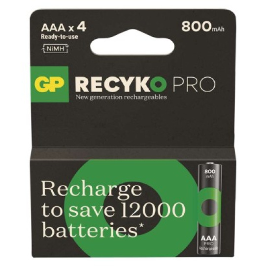Nabíjecí baterie GP ReCyko Pro Professional AAA (HR03) - 4ks