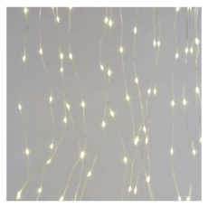LED vánoční drop řetěz – záclona, 2,9x2 m, venkovní i vnitřní, teplá bílá, programy LED vánoční drop řetěz – záclona, 2,9x2 m, venkovní i vnitřní, teplá bílá, programy