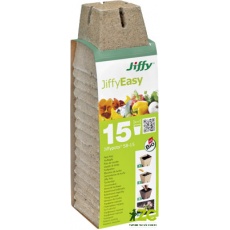 Rašelinový květináč hranatý Jiffypot® S8-15, 8 x 8 cm - balení 15 kusů