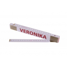 Metr skládací 2m VERONIKA (PROFI, bílý, dřevo) Metr skládací 2m VERONIKA (PROFI, bílý, dřevo)