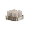 Svíčka adventní -  MAT N191 Cylinder 60x90 mm - 4 ks mocca