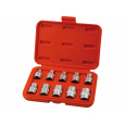 hlavice nástrčné vnitřní TORX, sada 10ks, 1/2", CrV/S2