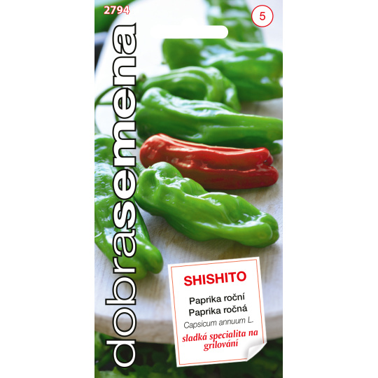 Dobrá semena Paprika zel. - Shishito 20s (ZÁRUKA 2026)