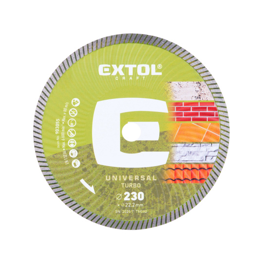 kotouč diamantový řezný, turbo - suché i mokré řezání, O 230x22,2x2,6mm kotouč diamantový řezný, turbo - suché i mokré řezání, O 230x22,2x2,6mm