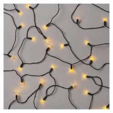 LED vánoční řetěz – tradiční, 26,85 m, venkovní i vnitřní, vintage
