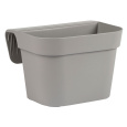 Truhlík na zábradlí Arke - šedý 25 cm