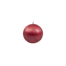Svíčka Reel Sphere 80 mm - červená metalíza Svíčka Reel Sphere 80 mm - červená metalíza