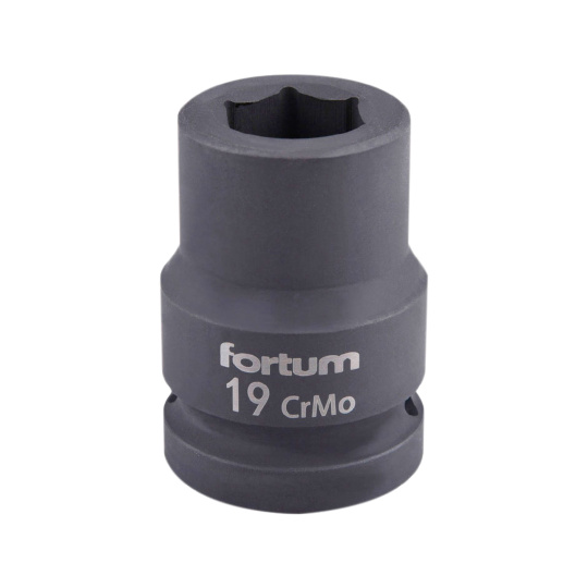 hlavice nástrčná rázová 1/2", 19mm, L 78mm, CrMoV hlavice nástrčná rázová 1/2", 19mm, L 78mm, CrMoV