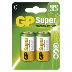 Alkalická baterie GP Super C (LR14) - 2ks