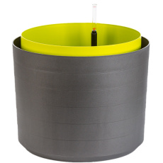 Květináč samozavlažovací Berberis velkoobjemový - antracit + zelená 46 cm Květináč samozavlažovací Berberis velkoobjemový - antracit + zelená 46 cm