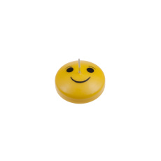 Svíčka Smiley Smile 45x20 mm - žlutá Svíčka Smiley Smile 45x20 mm - žlutá