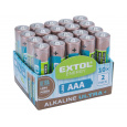 baterie alkalické, 20ks, 1,5V AAA (LR03)
