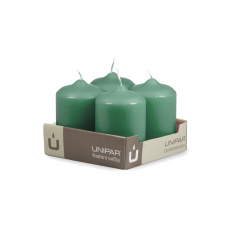 Svíčka adventní -  MAT N182 Cylinder 60x90 mm - 4 ks tyrkysová
