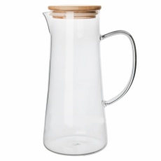 Džbán sklo/bambus + víčko 1,5L