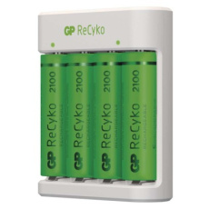 Nabíječka baterií GP Eco E411 + 4× AA ReCyko 2100 Nabíječka baterií GP Eco E411 + 4× AA ReCyko 2100