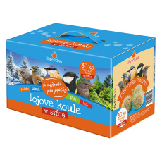 Lojsemenná koule 30 ks krabice (30 x 90 g) se síťkou Lojsemenná koule 30 ks krabice (30 x 90 g) se síťkou