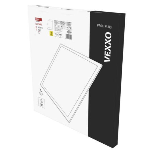 LED panel VEXXO 60×60, čtvercový přisazený bílý, 33W, neutrální bílá UGR
