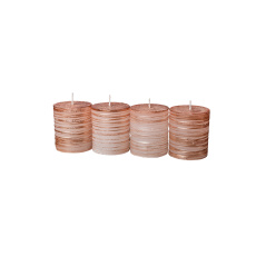 Svíčka adventní Harmony 60x70 mm - rose (4ks) rustik Svíčka adventní Harmony 60x70 mm - rose (4ks) rustik