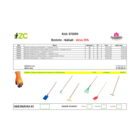 KD Displej - Rosteto - nářadí
