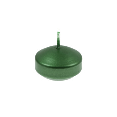 Svíčka plovoucí Floating 45 x 20 mm - zelená metalíza Svíčka plovoucí Floating 45 x 20 mm - zelená metalíza