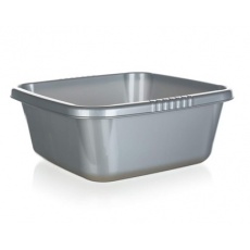 BRILANZ Umyvadlo plastové 29 x 29 x 12 cm, 6,5 l, stříbrné BRILANZ Umyvadlo plastové 29 x 29 x 12 cm, 6,5 l, stříbrné