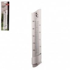 Teploměr hliník pokojový/venkovní 24cm Teploměr hliník pokojový/venkovní 24cm