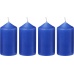 Svíčka adventní 40x75 mm - modrá (4ks)