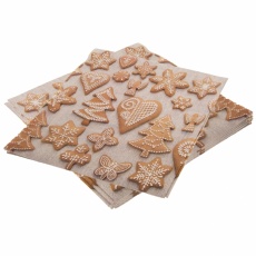 Ubrousek papír Perníčky+skořice 20ks 33x33cm Ubrousek papír Perníčky+skořice 20ks 33x33cm