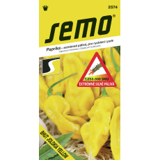 Paprika zel. pálivá - Bhut Jolokia Yellow 15s  /SHU 1 050 000/ (ZÁRUKA 2026)