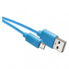 Nabíjecí a datový kabel USB-A 2.0 / micro USB-B 2.0, 1 m, modrý Nabíjecí a datový kabel USB-A 2.0 / micro USB-B 2.0, 1 m, modrý
