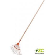 Hrábě švédské široké Rosteto kovové kulaté trny s násadou 160 cm - oranžová Hrábě švédské široké Rosteto kovové kulaté trny s násadou 160 cm - oranžová