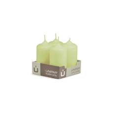 Svíčka adventní - MAT N371 Cylinder 40x80 mm - 4 ks zelená Svíčka adventní - MAT N371 Cylinder 40x80 mm - 4 ks zelená