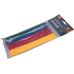 pásky stahovací barevné, 200x3,6mm, 100ks, (4x25ks), 4 barvy, nylon PA66