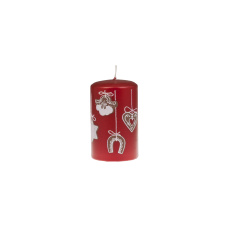 Svíčka vánoční Sweets Pillar 60x100 mm - červená Svíčka vánoční Sweets Pillar 60x100 mm - červená