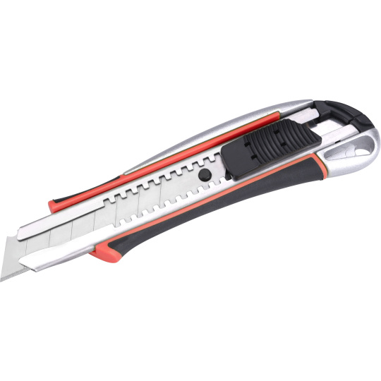 nůž ulamovací kovový s výztuhou, 18mm Auto-lock