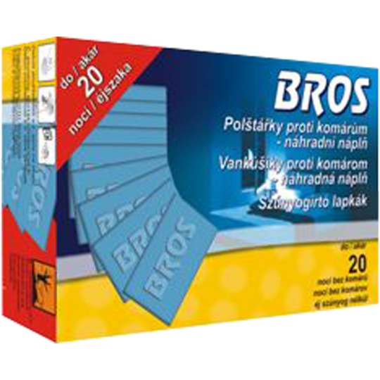 Bros - náhradní polštářky proti komárům 20 ks