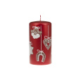 Svíčka vánoční Sweets Pillar 80x150 mm - červená